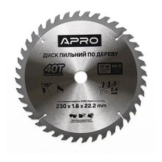Диск пильный по дереву Apro 830199 230х22.2х40T