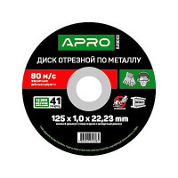 Диск отрезной по металлу Apro 829002 115х1.6мм