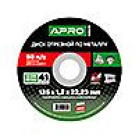 Диск отрезной по металлу Apro 829020 Профи 125х1.6мм зеленый