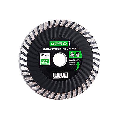 Купить Круг по бетону Apro 830044 Круг по бетону Турбо-Волна 180х2.4мм 22-24% Инструмент и оборудование