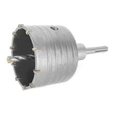 Купить Комплект сверло корончатое по бетону Intertool SD-7080 80мм плюс переходник SDS Plus 100мм Инструмент и оборудование