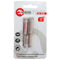 Коронки трубчатые по стеклу и керамике Intertool SD-0347 10мм.2шт