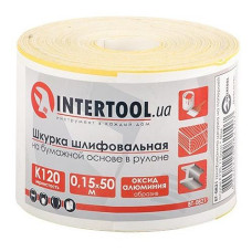 Купить Шлифовальная шкурка Intertool BT-0821 на бумажной основе К120 115мм 50м Инструмент и оборудование