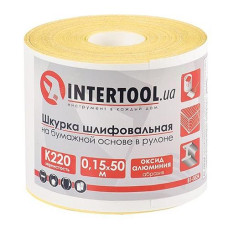 Купить Шлифовальная шкурка Intertool BT-0824 на бумажной основе К220 115мм 50м Инструмент и оборудование