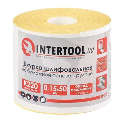Шлифовальная шкурка Intertool BT-0824 на бумажной основе К220 115мм 50м Купить Шлифовальная шкурка Intertool BT-0824 на бумажной основе К220 115мм 50м Инструмент и оборудование