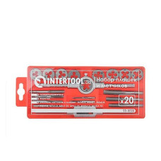 Купить Набор плашек и метчиков Intertool M3-M12 SD-8020 20шт Инструмент и оборудование