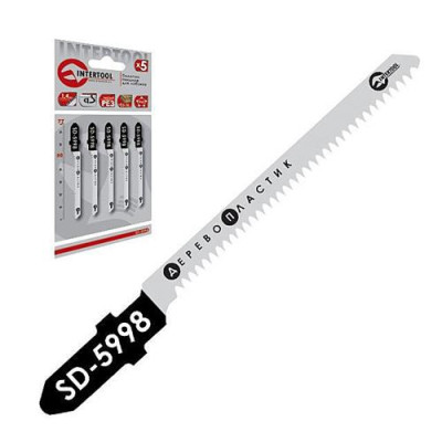 Полотно пильное для лобзика Intertool SD-5998 рабочая длина 50мм дер.лам. пласт.5шт Купить Полотно пильное для лобзика Intertool SD-5998 рабочая длина 50мм дер.лам. пласт.5шт Инструмент и оборудование