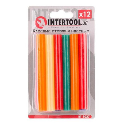 Комплект клеевых стержней Intertool RT-1027 11.2х100мм ассорти 12шт Купить Комплект клеевых стержней Intertool RT-1027 11.2х100мм ассорти 12шт Инструмент и оборудование