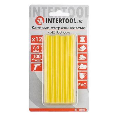 Комплект клеевых стержней Intertool RT-1050 7.4x100мм желтые 12шт Купить Комплект клеевых стержней Intertool RT-1050 7.4x100мм желтые 12шт Инструмент и оборудование