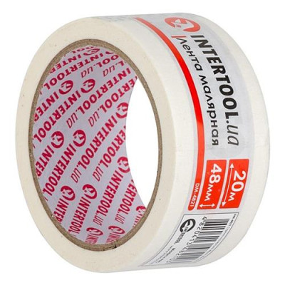 Купить Лента малярная Intertool DM-4821 48мм 20м белая 6шт Инструмент и оборудование