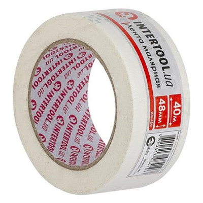 Купить Лента малярная Intertool DM-4841 48мм 40м белая 4шт Инструмент и оборудование