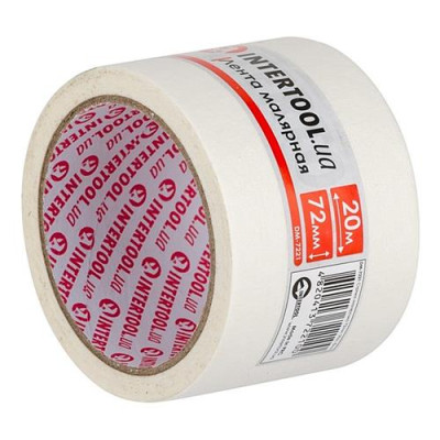 Купить Лента малярная Intertool DM-7221 72мм 20м белая 2шт Инструмент и оборудование