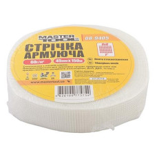 Купить Лента стеклотканевая с липким слоем MasterTool 08-9405 45мм x 150м 8x8 60г/м.кв Инструмент и оборудование