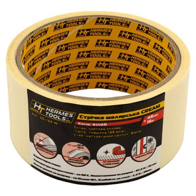 Купить Лента малярная Hermes Tools 35-119W Cream 25мм x 15м Weite Инструмент и оборудование