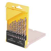 Набор сверл для металла MasterTool 11-0513 HSS 2-8мм шаг 0.5мм в пластик коробке 13 шт белые