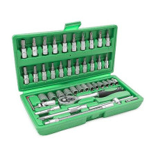 Купить Набор инструментов Intertool ET-6046 1/4" 46шт Инструмент и оборудование