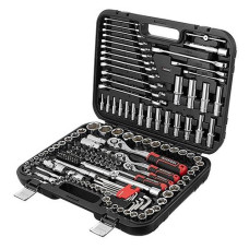 Купить Набор инструментов Intertool ET-8156 1/2" 3/8" 1/4" 156ед Cr-V STORM Инструмент и оборудование