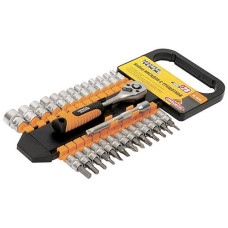 Купить Набор насадок торцевых Mastertool 78-1428 CrV 1/4" с трещеткой 72 зуба 28шт Инструмент и оборудование