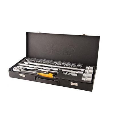 Купить Набор насадок торцевых Mastertool 78-4124 CrV с трещеткой 72 зуба в металлическом кейсе 24шт Инструмент и оборудование