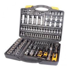 Купить Набор насадок торцевых Mastertool 78-5111 CrV 1/4" и 1/2" с трещеткой 72 зуба в кейсе 111шт Инструмент и оборудование