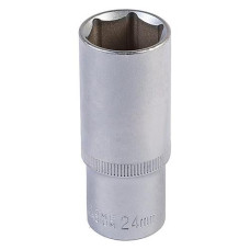 Купить Насадка торцевая Mastertool 78-0524 6-гранная удлиненная 1/2" 24мм CRV Инструмент и оборудование