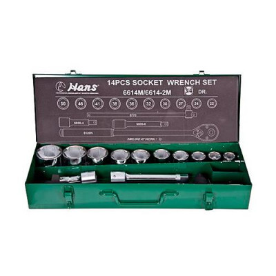 Купить Набор торцевых головок HANS 6614M 3/4" DR 22-50мм 14 предметов Инструмент и оборудование