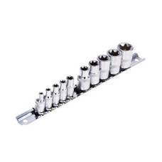 Набор торцевых головок Hans 5610E внешний торкс 1/4"-3/8" DR Е4-Е18 10 предметов