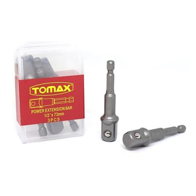 Переходник Tomax HEX 1/2х73мм 3шт Купить Переходник Tomax HEX 1/2х73мм 3шт Инструмент и оборудование