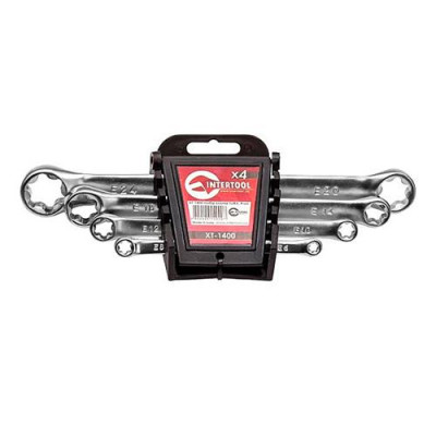 Купить Набор накидных ключей Intertool XT-1400 TORX Т6-Т24 мм 4 шт Инструмент и оборудование
