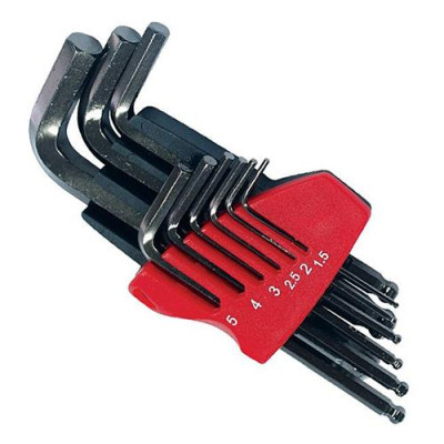 Набор Г-образных шестигранных ключей Intertool HT-1811 с шарообразным наклоном 1.5-10мм Small 9шт Купить Набор Г-образных шестигранных ключей Intertool HT-1811 с шарообразным наклоном 1.5-10мм Small 9шт Инструмент и оборудование