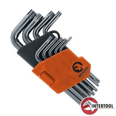 Купить Набор Г-образных ключей Intertool HT-1821 TORX Т10-Т50 Cr-V Small 9 шт Инструмент и оборудование