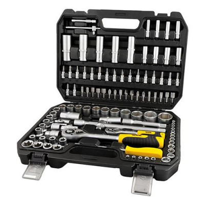 Набор насадок торцевых Mastertool 78-5108 CrV 1/4 и 1/2 с трещеткой 72 зуба в кейсе 108шт Купить Набор насадок торцевых Mastertool 78-5108 CrV 1/4 и 1/2 с трещеткой 72 зуба в кейсе 108шт Инструмент и оборудование