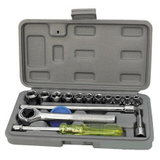 Набор насадок торцевых и ключей Mastertool 78-0255 1/4" в кейсе 16шт