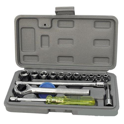 Купить Набор насадок торцевых и ключей Mastertool 78-0255 1/4" в кейсе 16шт Инструмент и оборудование