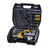 Набор насадок торцевых и ключей Mastertool 78-5121 1/4, 1/2, 3/8 с трещеткой 72 зуба в кейсе 121шт