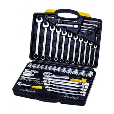 Набор насадок торцевых и ключей Mastertool 78-5077 CrV 1/4" 1/2" с трещеткой 72 зуба в кейсе 77шт Купить Набор насадок торцевых и ключей Mastertool 78-5077 CrV 1/4" 1/2" с трещеткой 72 зуба в кейсе 77шт Инструмент и оборудование