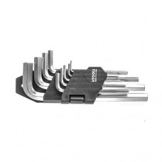 Набор Г-образных шестигранных ключей H-Tools 35D955 9шт 1.5-10мм CrV короткие