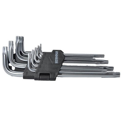 Набор шестигранных ключей H-Tools 35D961 TORX T10-T50 9шт длинные Купить Набор шестигранных ключей H-Tools 35D961 TORX T10-T50 9шт длинные Инструмент и оборудование