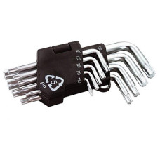 Купить Ключи шестигранные Mastertool 75-0960 Torx CrV короткие T10-T50 L55-133мм 9шт Инструмент и оборудование