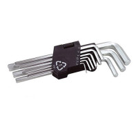 Ключи шестигранные Mastertool 75-0956 CrV удлиненные 1.5-10мм L74-172мм 9шт