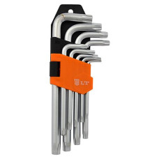 Купить Набор Г-образных шестигранных ключей TORX LT L-AK-Т-01 9шт T10-T51 Инструмент и оборудование