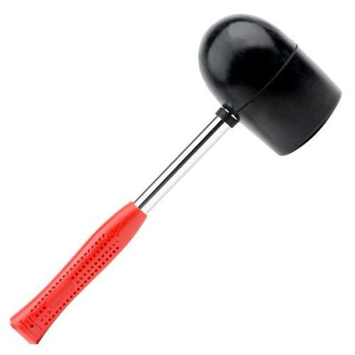 Купить Киянка резиновая Intertool HT-0228 с металлической ручкой 1250г 90мм черная Инструмент и оборудование