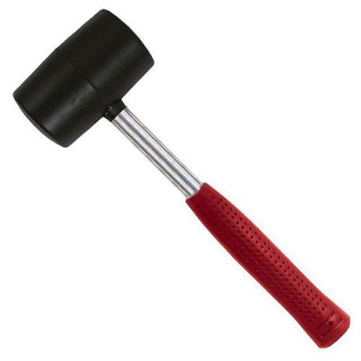 Купить Киянка резиновая Intertool HT-0232 с металлической ручкой 680г 80мм черная Инструмент и оборудование