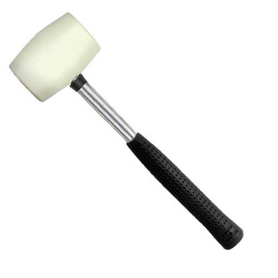Купить Киянка резиновая Intertool HT-0227 с металлической ручкой 450г 65мм белая Инструмент и оборудование
