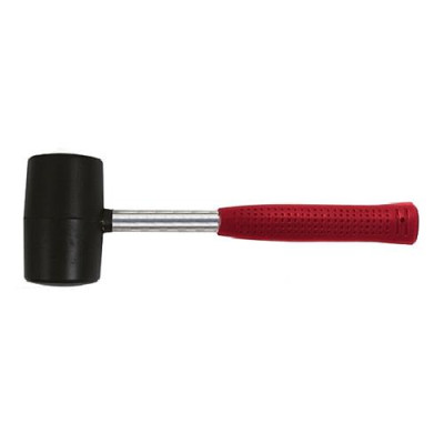 Купить Киянка резиновая H-Tools 02K232 металлическая ручка 680г 80мм черная Инструмент и оборудование