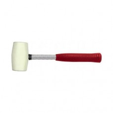 Киянка резиновая H-Tools 02K234 металлическая ручка 225г 40мм белая