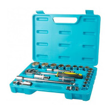 Купить Набор торцевых насадок Mastertool 78-6022 CrV 1/2" с трещеткой 24 зуба 22шт Инструмент и оборудование