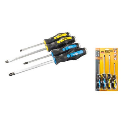 Набор отверток ударных Mastertool 40-1153 4шт РН2x100 3x150 SL6x100 8x150 Купить Набор отверток ударных Mastertool 40-1153 4шт РН2x100 3x150 SL6x100 8x150 Инструмент и оборудование