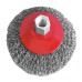 Щетка конусная Intertool BT-5125 125мм для УШМ М14 витая проволока Купить Щетка конусная Intertool BT-5125 125мм для УШМ М14 витая проволока Инструмент и оборудование