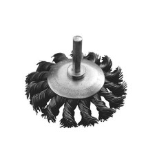 Купить Щетка конусная из плетеной проволоки Mastertool 19-9307 D 75 со стержнем 1/4" Инструмент и оборудование